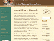 Tablet Screenshot of animalclinicatthorndale.com